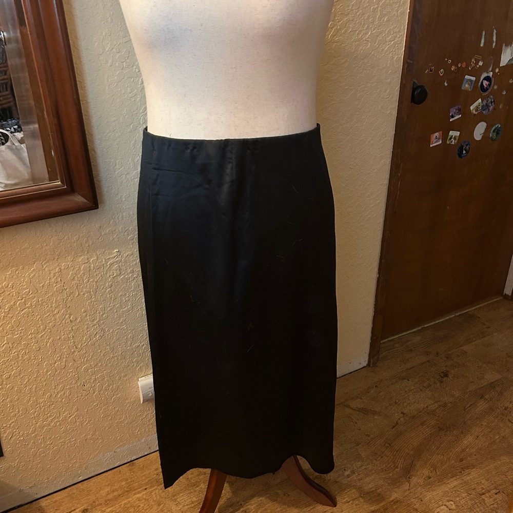 Torrid Classic Black Satin Pencil Skirt